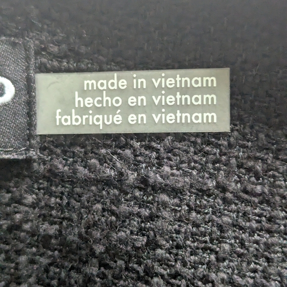 Karl Lagerfield Medium Black Tweed Blazer Jacket - Picture 14 of 16